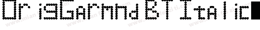 OrigGarmnd BT Italic字体转换